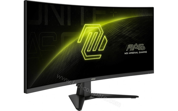 MSI MAG 346CQ - Vue 3/4 gauche