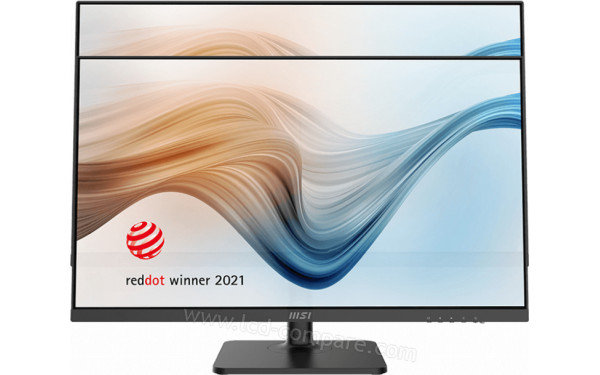 MSI MD272QPDE - Vue de face r&eacute;glage hauteur