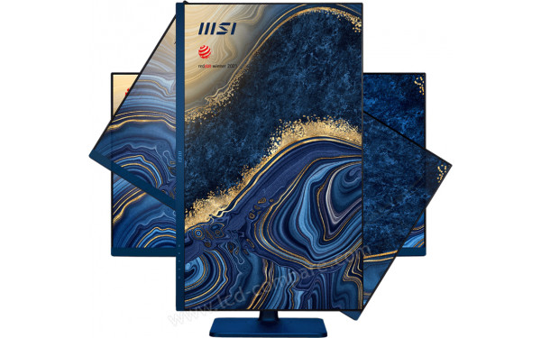 MSI Modern MD272QP Ultramarine - Vue de face en mode portrait