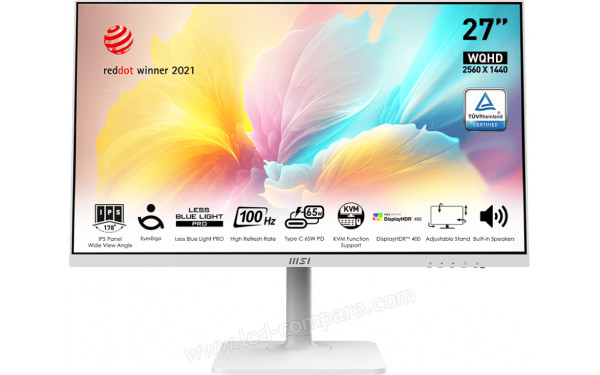 MSI Modern MD272QXPW - Vue de face