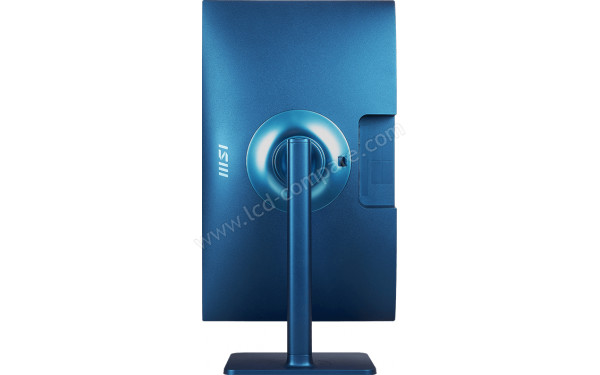 MSI Modern MD241P Ultramarine - Vue de l'arri&egrave;re en mode portrait