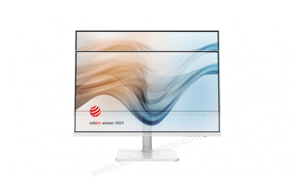 MSI Modern MD241PW - Vue de face r&eacute;glage hauteur