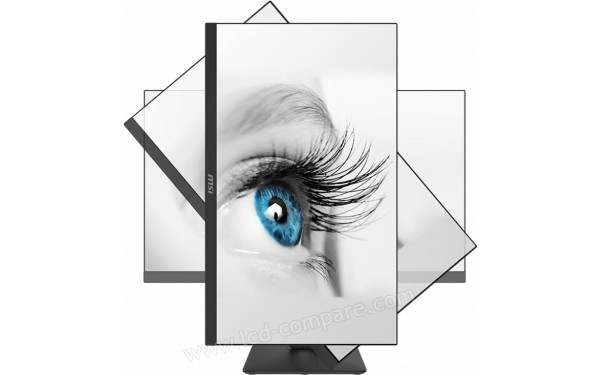 MSI PRO MP271QPDE - Vue de face en mode portrait