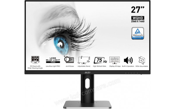 MSI MP273QPDE - Vue de face