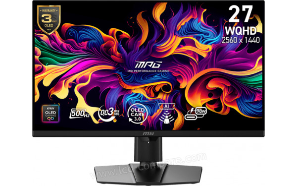 MSI MPG 271QR QD-OLED X50 - Vue de face