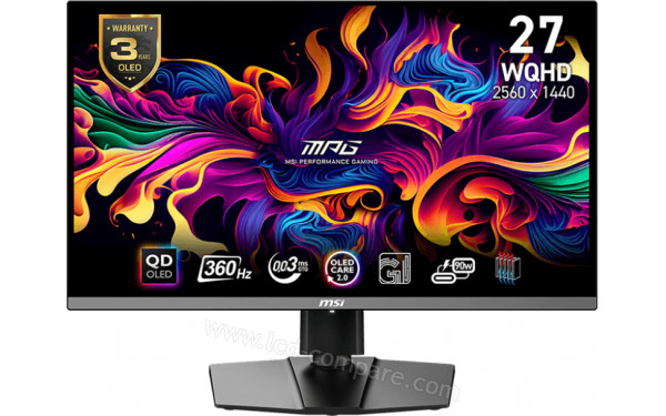 MSI MPG 271QRX QD-OLED - Vue de face