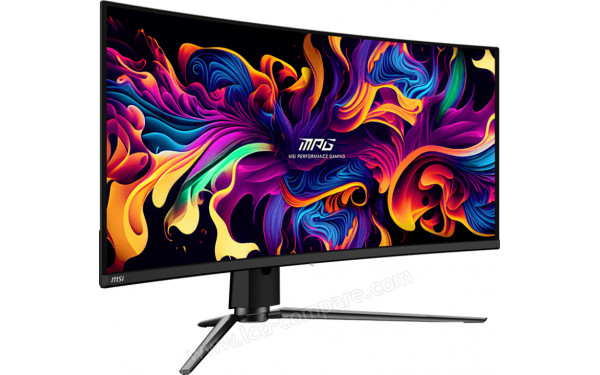 MSI MPG 341CQPX QD-OLED - Vue 3/4 gauche