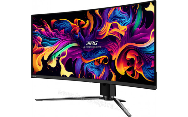 MSI MPG 341CQPX QD-OLED - Vue 3/4 droite