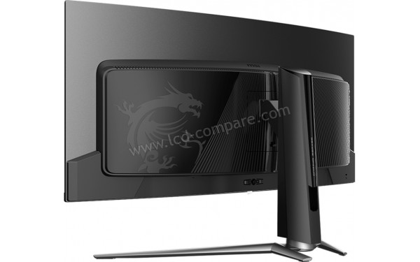 MSI MPG 341CQPX QD-OLED - Vue 3/4 arri&egrave;re