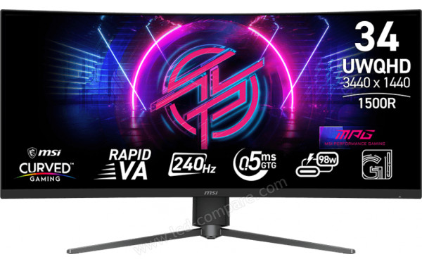 MSI MPG 346CQRFDE X24 - Vue de face