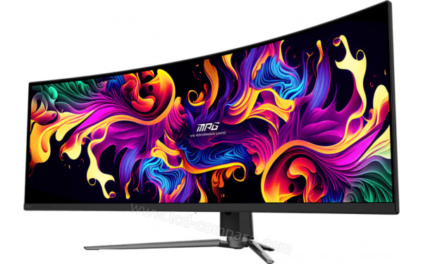MSI MPG 491CQPDE QD-OLED - Vue 3/4 droite