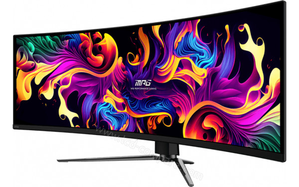 MSI MPG 491CQPXDE QD-OLED - Vue 3/4 droite