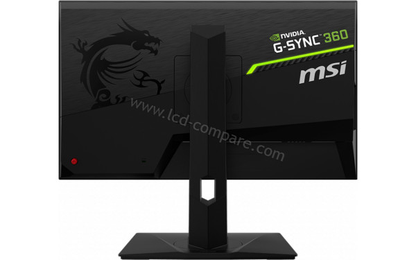 MSI Oculus NXG253RDE - Vue de l'arri&egrave;re