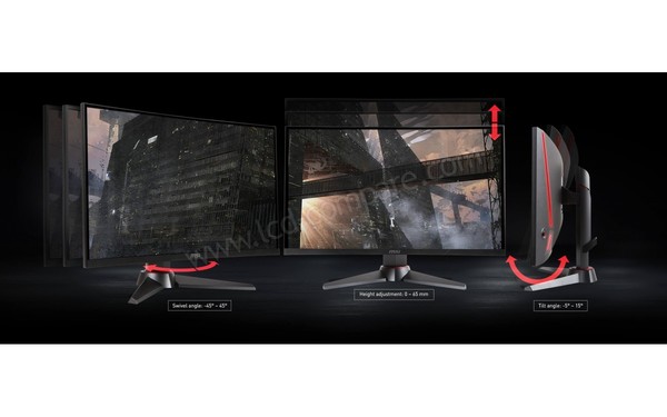 MSI Optix MAG27CQ - R&eacute;glages du pied