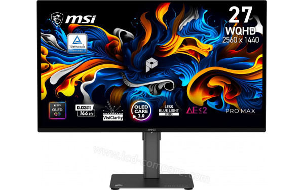 MSI PRO MAX 271QPX14G - Vue de face