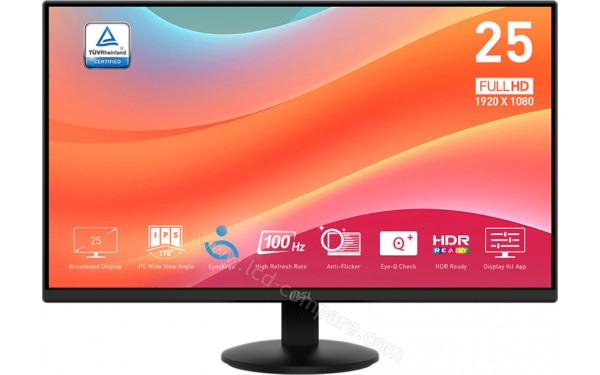 MSI PRO MP252L - Vue de face