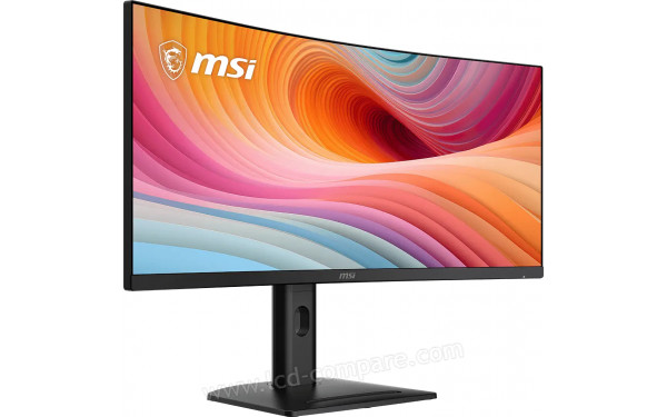 MSI PRO MP341CQPHG E12 - Vue 3/4 gauche