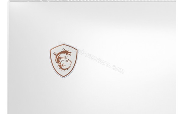 MSI Prestige PS341WU - Zoom sur la partie arri&egrave;re en coin