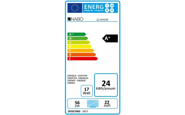 NABO 22 LV4150 - &Eacute;tiquette &eacute;nergie