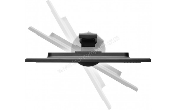 NEC MultiSync E243F-BK - Vue du dessus avec ajustement de la rotation