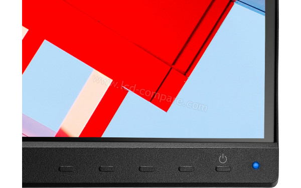 NEC MultiSync E243F-BK - Zoom sur les boutons de contr&ocirc;le en fa&ccedil;ade, c&ocirc;t&eacute; droit