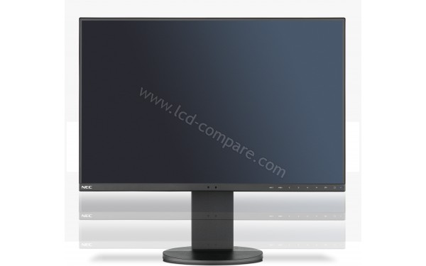 NEC MultiSync EA231WU-BK - Vue de face avec r&eacute;glage hauteur