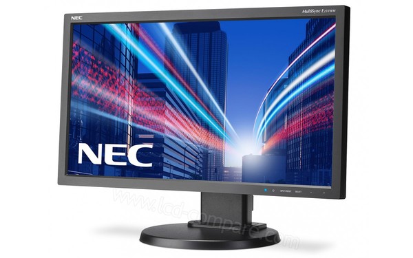 NEC MultiSync E233WM-BK - Vue 3/4 droite