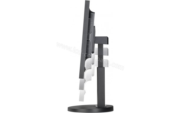 NEC MultiSync EX241UN-BK - Vue de profil en position haute