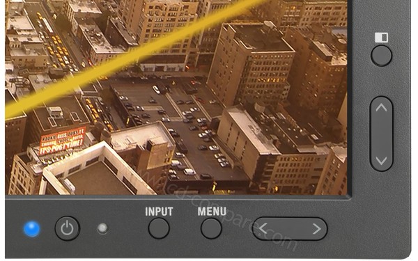 NEC MultiSync PA243W-BK - Panneau de commandes