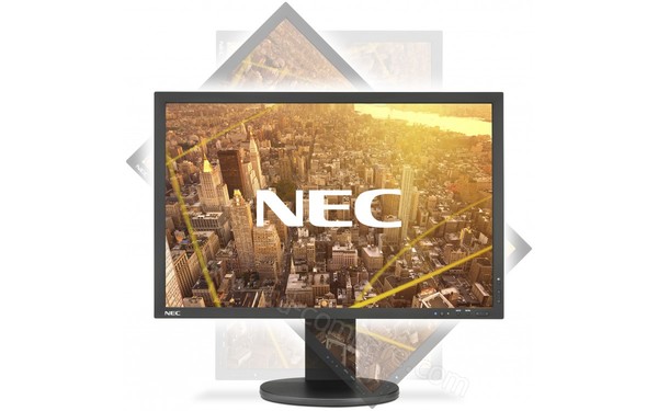 NEC MultiSync PA243W-BK - R&eacute;glage du pivot &agrave; 90&deg;