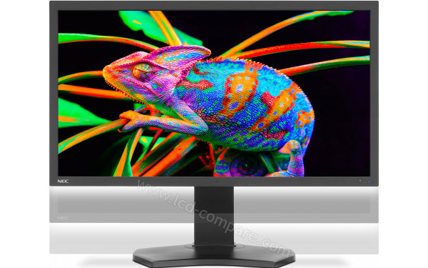 NEC MultiSync PA311D-BK - Vue de face avec mise en sc&egrave;ne de l'ajustement de la hauteur