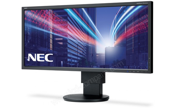 NEC MultiSync EA294WMi Noir - Vue 3/4 droite