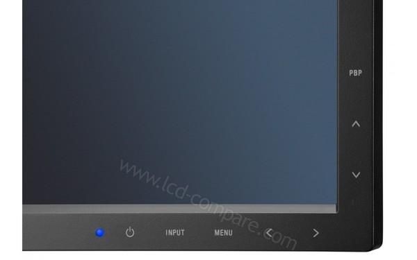 NEC MultiSync EA294WMi Noir - Zoom sur coin inf&eacute;rieur droit