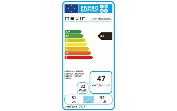 NEVIR NVR-7409-32HD-N - &Eacute;tiquette &eacute;nergie