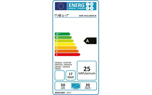 NEVIR NVR-7412-20HD-N - &Eacute;tiquette &eacute;nergie
