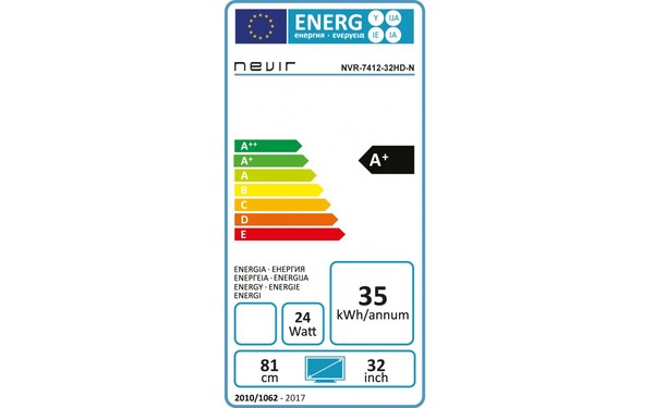NEVIR NVR-7412-32HD-N - &Eacute;tiquette &eacute;nergie