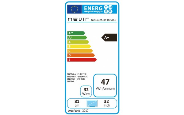 NEVIR NVR-7421-32HDDVD-N - &Eacute;tiquette &eacute;nergie