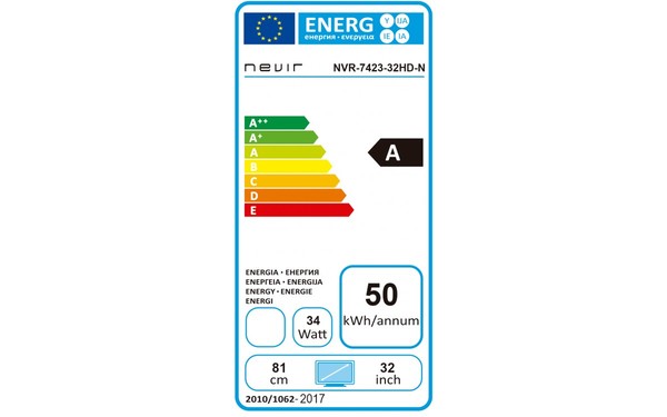 NEVIR NVR-7423-32HD-N - &Eacute;tiquette &eacute;nergie