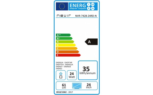 NEVIR NVR-7428-24RD-N - &Eacute;tiquette &eacute;nergie