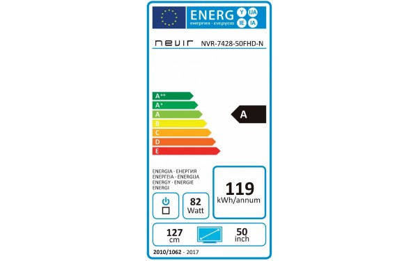 NEVIR NVR-7428-50FHD-N - &Eacute;tiquette &eacute;nergie