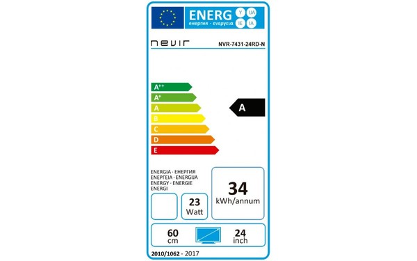 NEVIR NVR-7431-24RD-N - &Eacute;tiquette &eacute;nergie