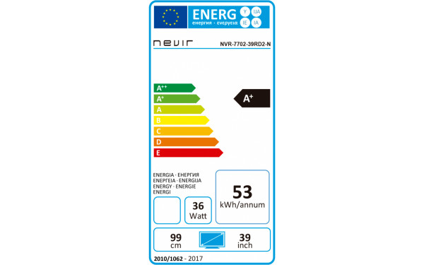 NEVIR NVR-7702-39RD2-N - &Eacute;tiquette &eacute;nergie v2