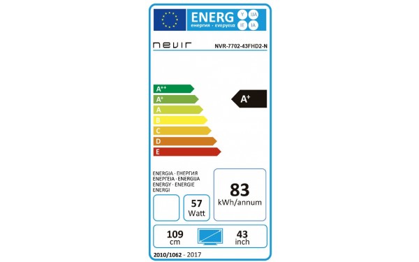 NEVIR NVR-7702-43FHD2-N - &Eacute;tiquette &eacute;nergie