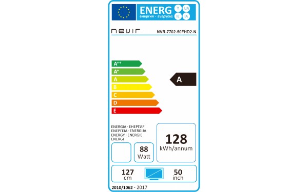 NEVIR NVR-7702-50FHD2-N - &Eacute;tiquette &eacute;nergie