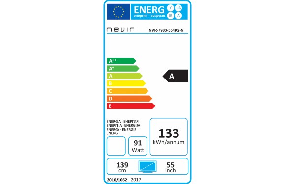 NEVIR NVR-7903-554K2-N - &Eacute;tiquette &eacute;nergie