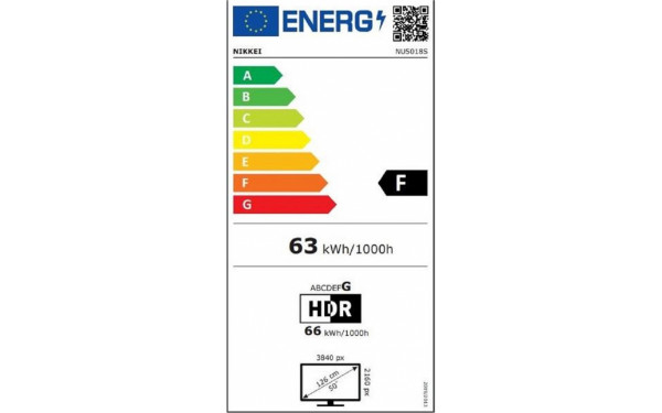 NIKKEY NU5018S - &Eacute;tiquette &eacute;nergie v2