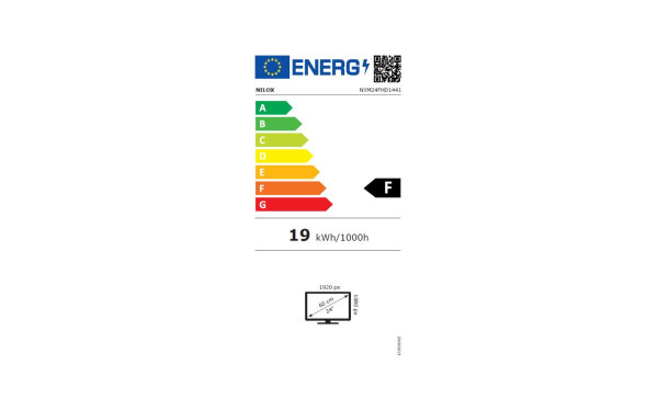 NILOX NXM24FHD1441 - &Eacute;tiquette &eacute;nergie v2