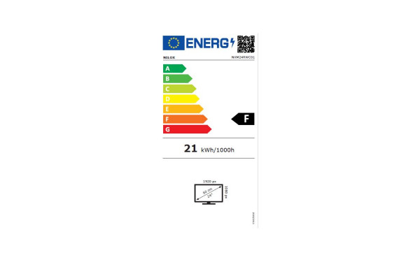 NILOX NXM24RWC01 Blanc - &Eacute;tiquette &eacute;nergie v2