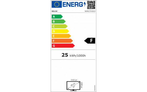 NILOX NXM27FHD03 - &Eacute;tiquette &eacute;nergie v2