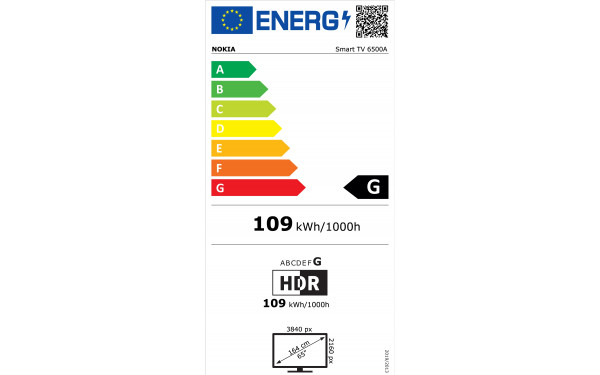 NOKIA 6500A - &Eacute;tiquette &eacute;nergie v2